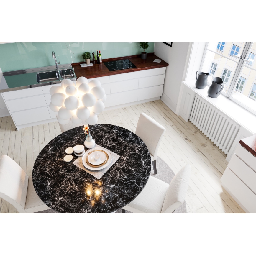 ByRydens - Luster na sajli GROSS 8xG9/4W/230V bela pr. 50 cm