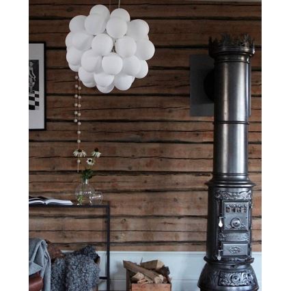 ByRydens - Luster na sajli GROSS 8xG9/4W/230V bela pr. 50 cm