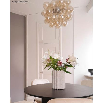 ByRydens - Luster na sajli GROSS 8xG9/4W/230V dimno/braon pr. 50 cm