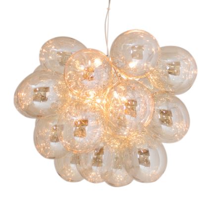 ByRydens - Luster na sajli GROSS GRANDE 8xG9/4W/230V dimljeno/braon prečnik 62 cm
