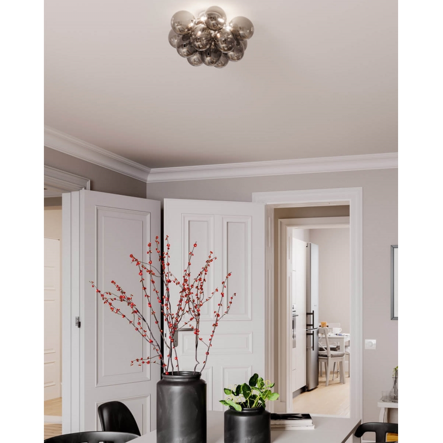 ByRydens - Plafonjera GRANDE 3xG9/4W/230V dimno/crno pr. 30 cm