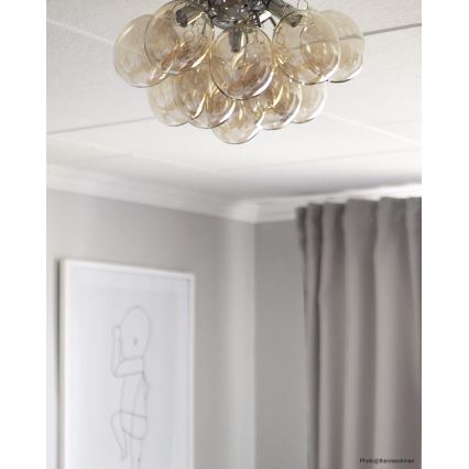 ByRydens - Plafonjera GRANDE 3xG9/4W/230V dimno/braon pr. 30 cm