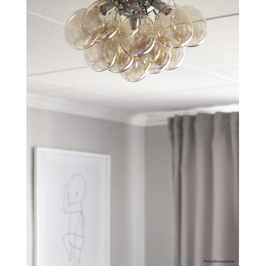 ByRydens - Plafonjera GRANDE 3xG9/4W/230V dimno/braon pr. 30 cm
