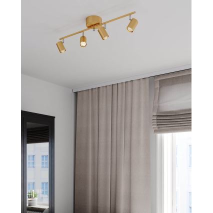 ByRydens - Reflektorska lampa CORRECT 4xGU10/7W/230V zlatna