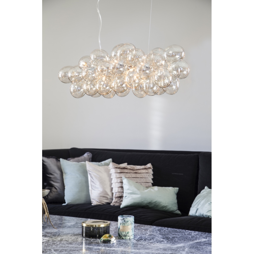ByRydens - Luster na sajli GROSS BAR 8xG9/4W/230V dimno/braon
