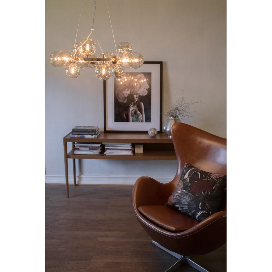 ByRydens - Luster na sajli SPLENDOR 25xG9/5W/230V dimno/braon