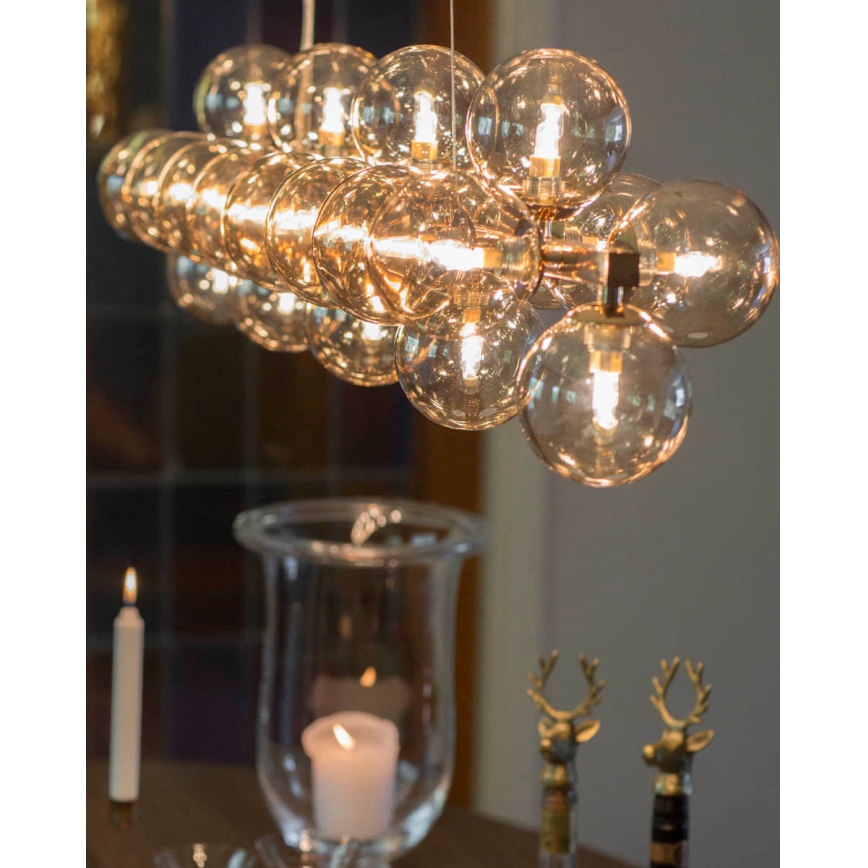 ByRydens - Luster na sajli SPLENDOR 25xG9/5W/230V dimno/braon