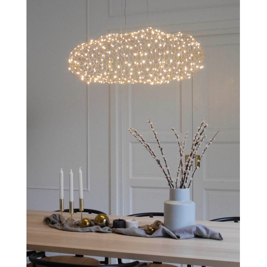 ByRydens - LED luster na sajli HAYDEN LED/15W/230V zlatna