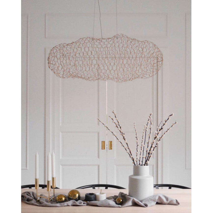 ByRydens - LED luster na sajli HAYDEN LED/15W/230V zlatna