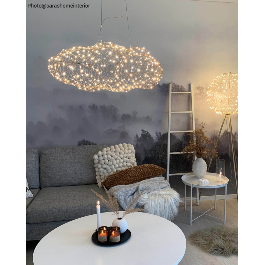 ByRydens - LED luster na sajli HAYDEN LED/15W/230V zlatna