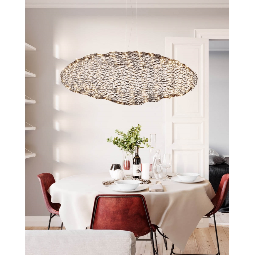 ByRydens - LED luster na sajli HAYDEN LED/20W/230V crno