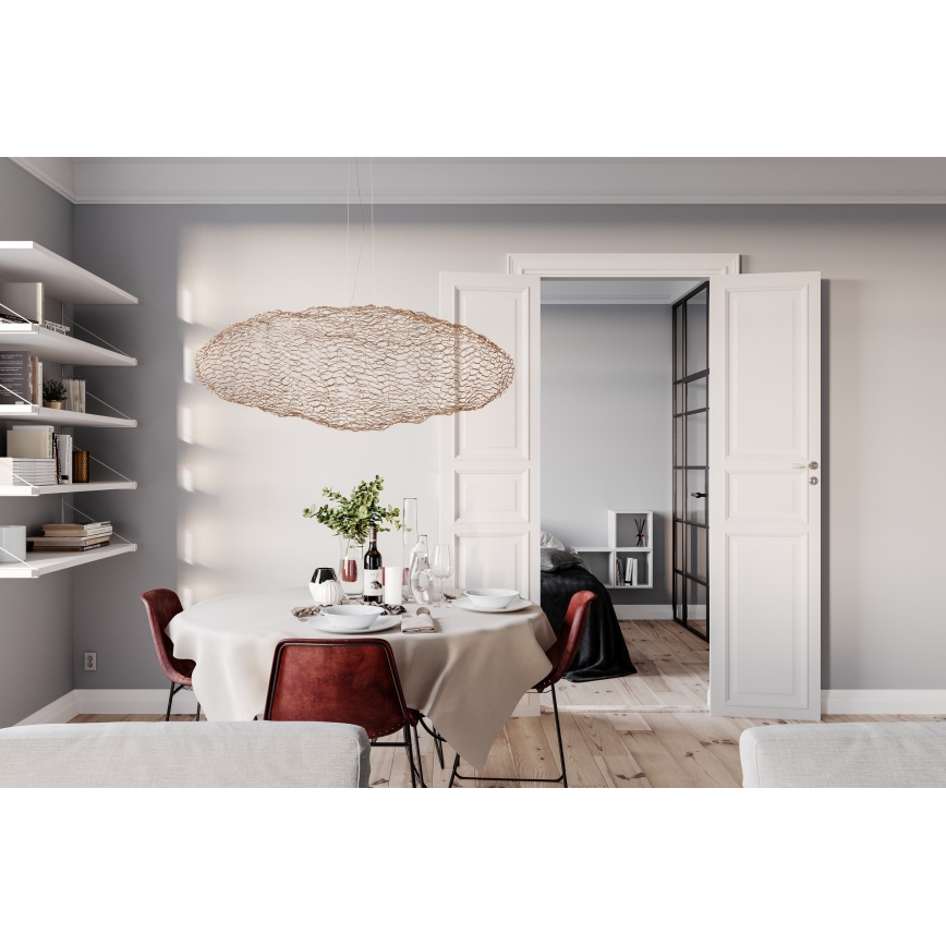 ByRydens - LED luster na sajli HAYDEN LED/20W/230V zlatna