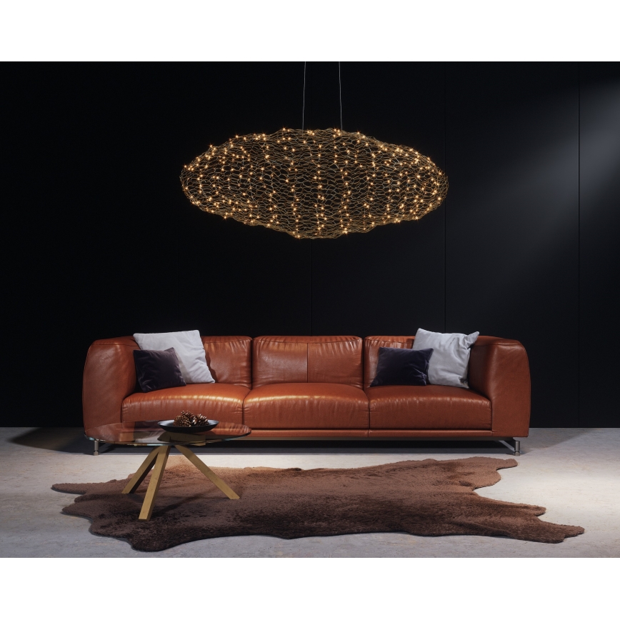 ByRydens - LED luster na sajli HAYDEN LED/20W/230V zlatna