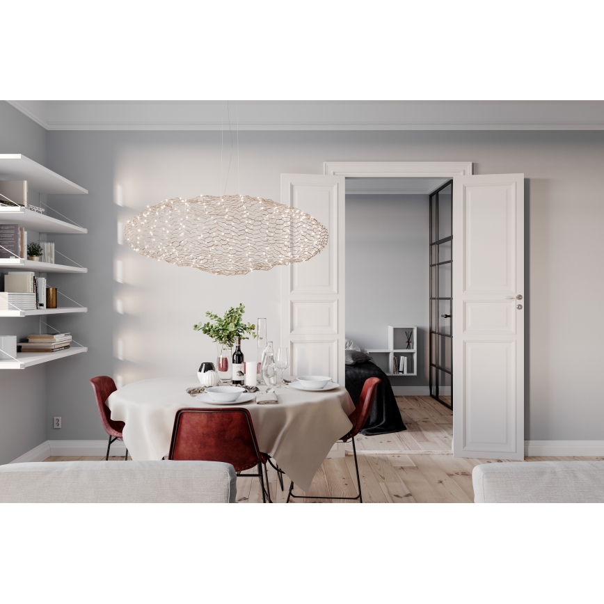 ByRydens - LED luster na sajli HAYDEN LED/20W/230V zlatna