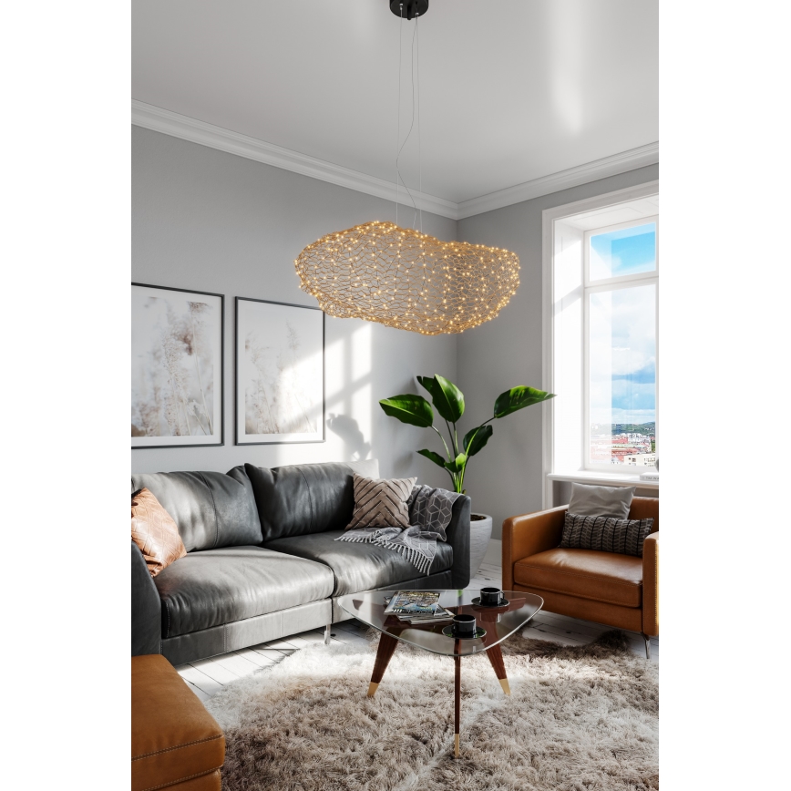 ByRydens - LED luster na sajli HAYDEN LED/20W/230V zlatna