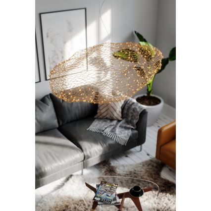 ByRydens - LED luster na sajli HAYDEN LED/20W/230V zlatna