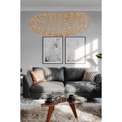 ByRydens - LED luster na sajli HAYDEN LED/20W/230V zlatna