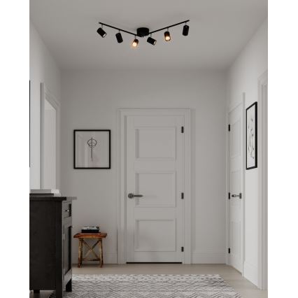 ByRydens - Reflektorska lampa CORRECT 6xGU10/7W/230V crno pr. 30 cm