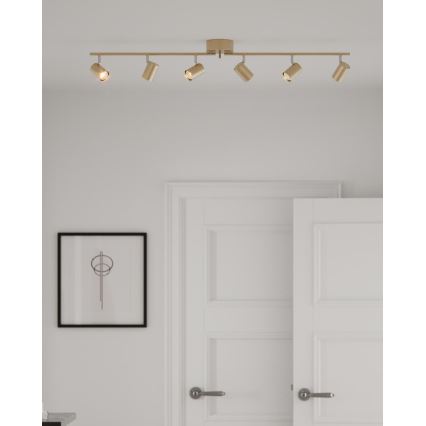ByRydens - Reflektorska lampa CORRECT 6xGU10/7W/230V zlatna