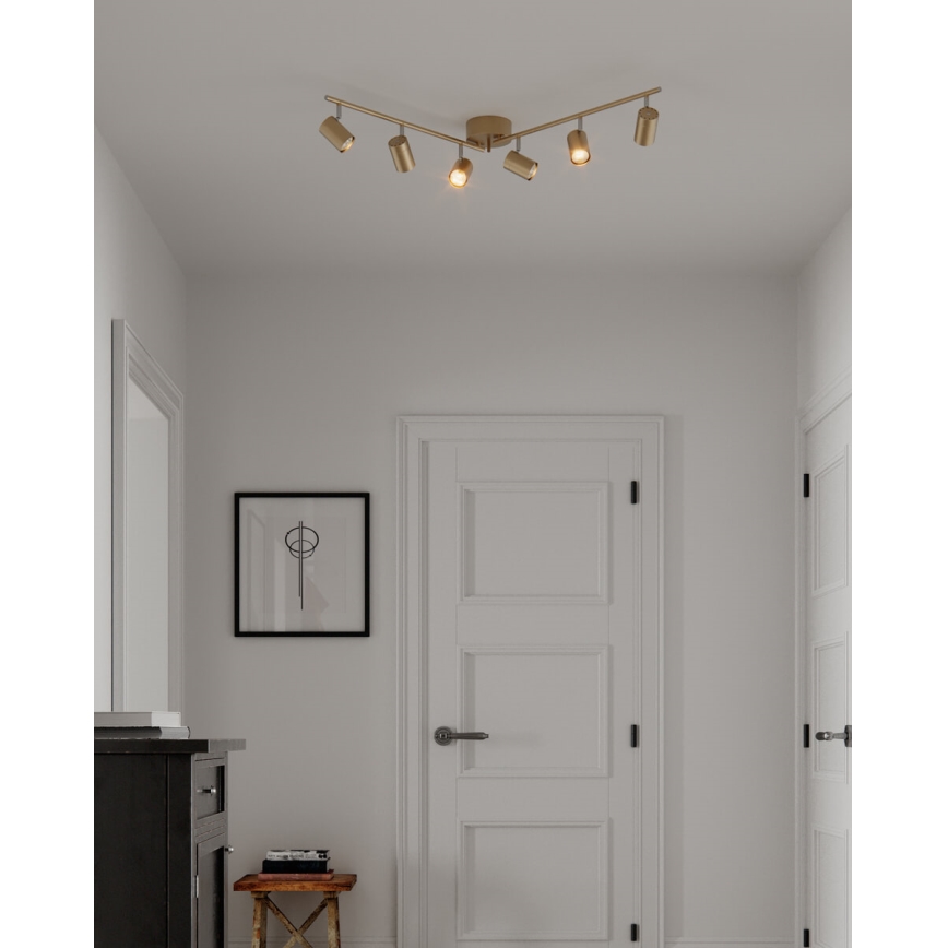 ByRydens - Reflektorska lampa CORRECT 6xGU10/7W/230V zlatna