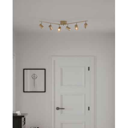 ByRydens - Reflektorska lampa CORRECT 6xGU10/7W/230V zlatna