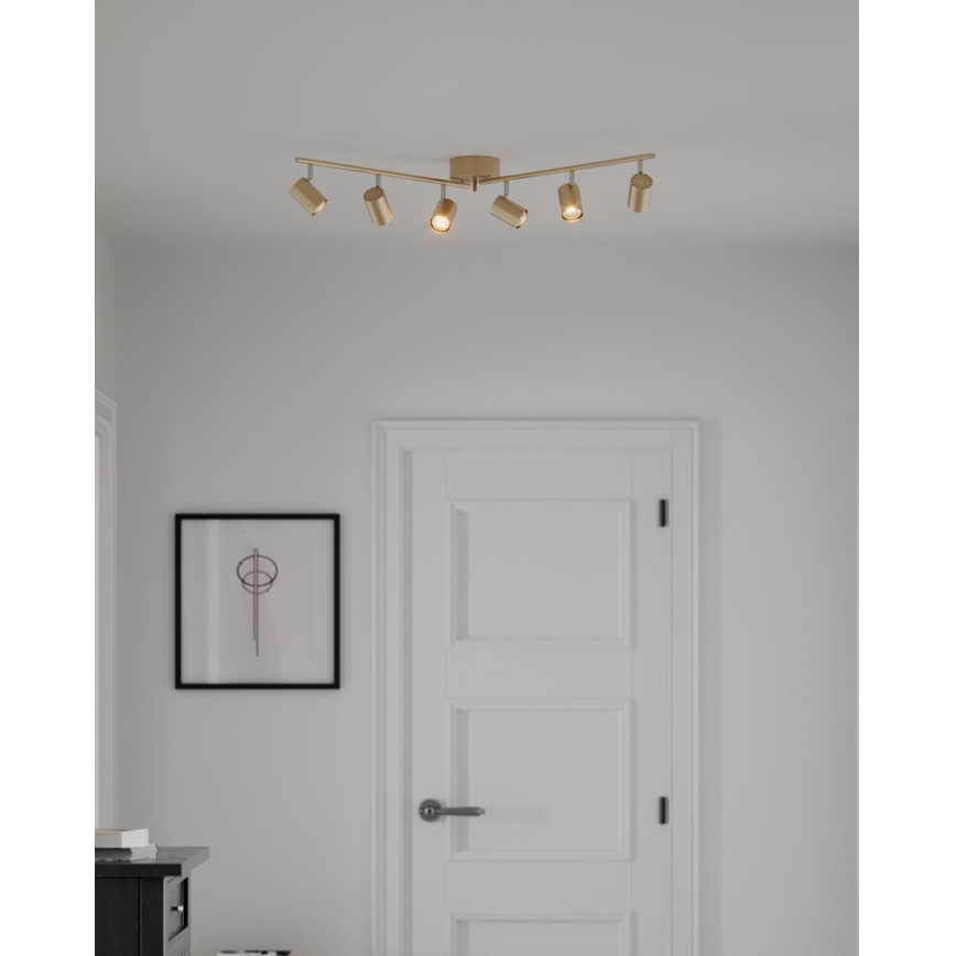 ByRydens - Reflektorska lampa CORRECT 6xGU10/7W/230V zlatna