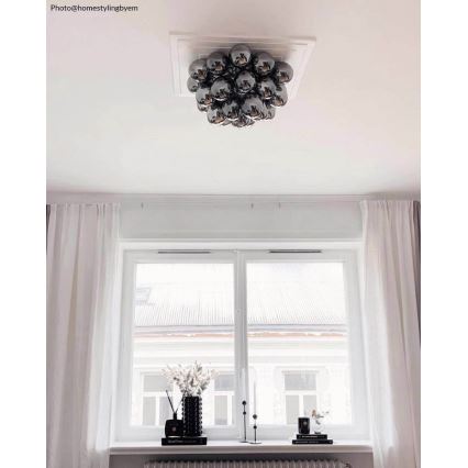 ByRydens - Plafonjera GROSS 6xG9/5W/230V dimno/crno pr. 50 cm