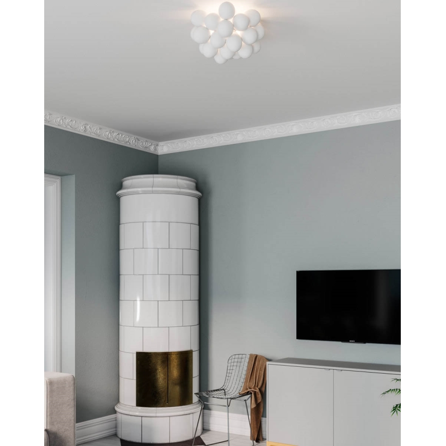 ByRydens - Plafonjera GROSS 6xG9/5W/230V bela pr. 50 cm