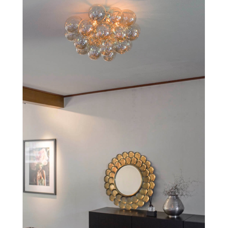 ByRydens - Plafonjera GROSS 6xG9/5W/230V dimno/braon pr. 50 cm