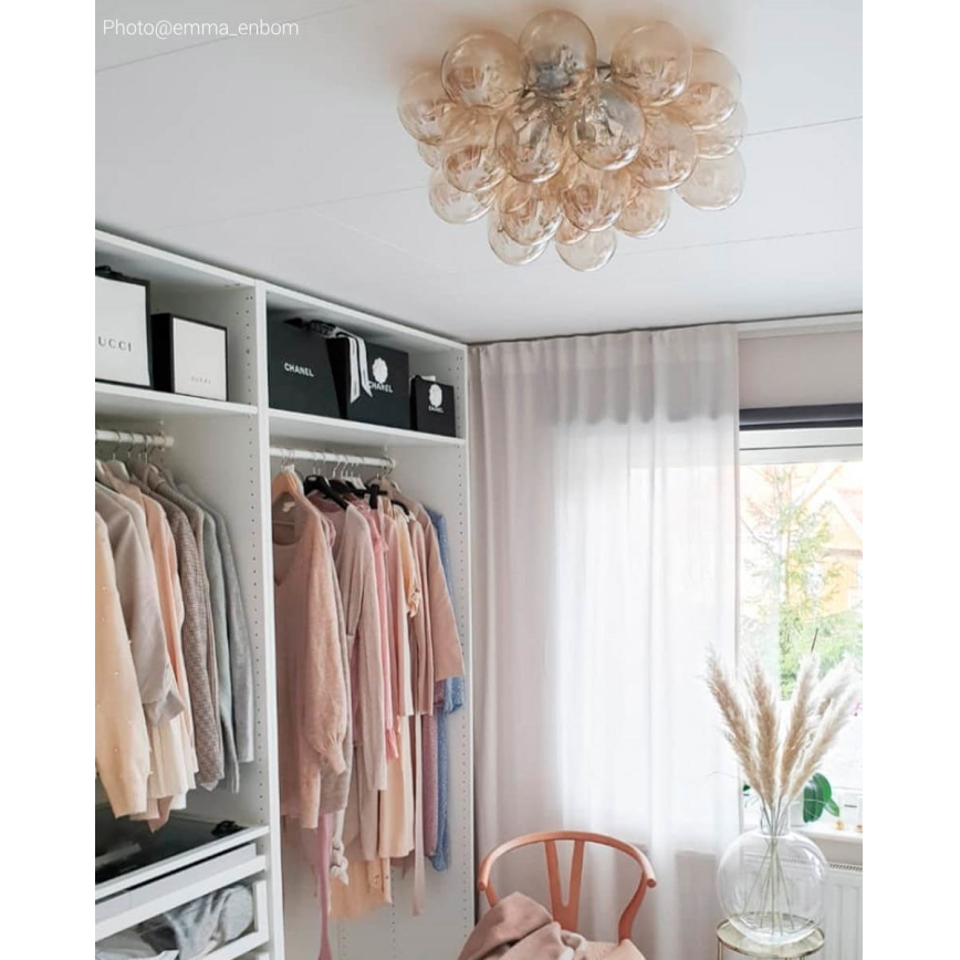 ByRydens - Plafonjera GROSS 6xG9/5W/230V dimno/braon pr. 50 cm