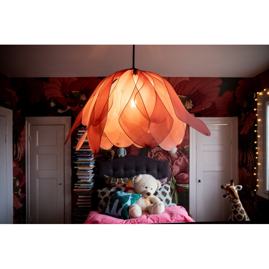 ByRydens - Luster na sajli LOU LOU 1xE27/5W/230V roze pr. 80 cm