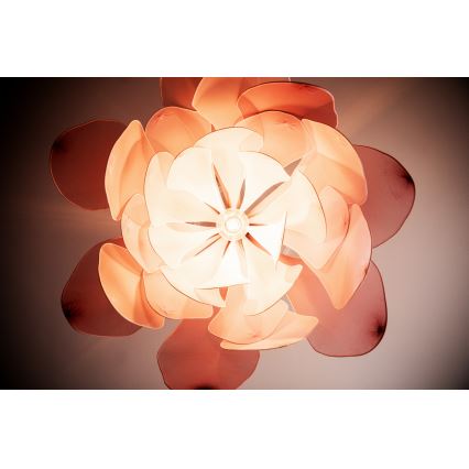 ByRydens - Luster na sajli LOU LOU 1xE27/5W/230V roze pr. 80 cm