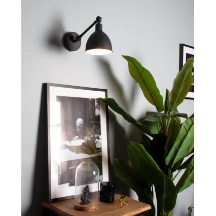 ByRydens - Zidna lampa BAZAR MINI 1xE27/5W/230V crno