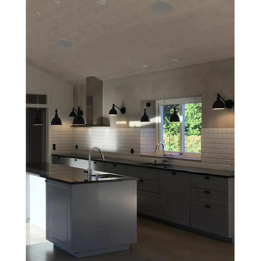 ByRydens - Zidna lampa BAZAR MINI 1xE27/5W/230V crno