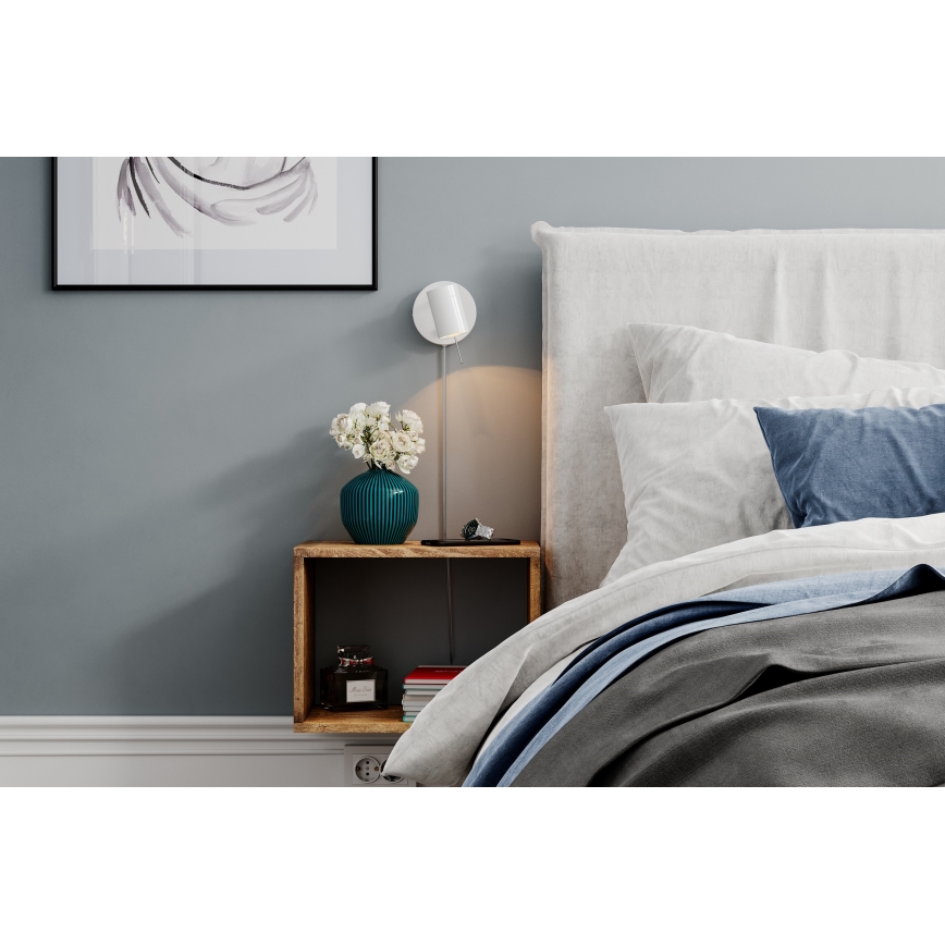 ByRydens - Prigušiva zidna reflektorska lampa CORRECT 1xGU10/7W/230V bela