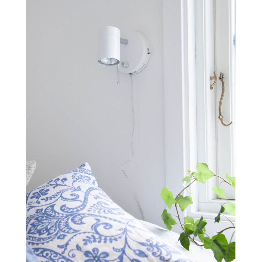 ByRydens - Prigušiva zidna reflektorska lampa CORRECT 1xGU10/7W/230V bela