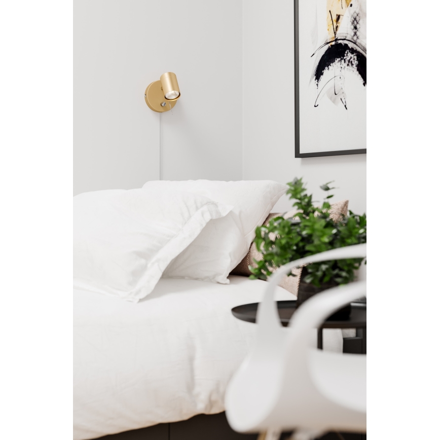 ByRydens - Prigušiva zidna reflektorska lampa CORRECT 1xGU10/7W/230V zlatna