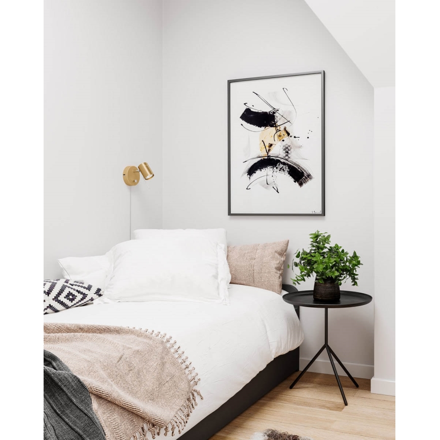 ByRydens - Prigušiva zidna reflektorska lampa CORRECT 1xGU10/7W/230V zlatna