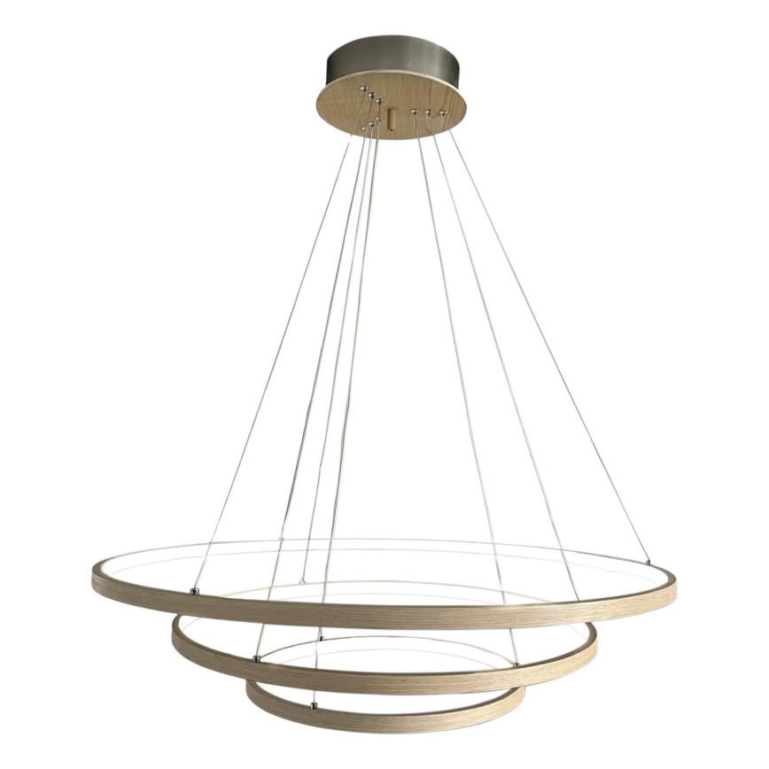 ByRydens - LED luster na sajli TRIONE LED/45W/230V braon pr. 80 cm