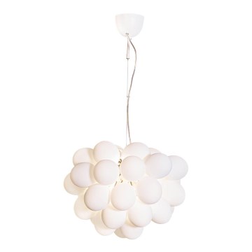 ByRydens - Luster na sajli GROSS 8xG9/4W/230V bela pr. 50 cm