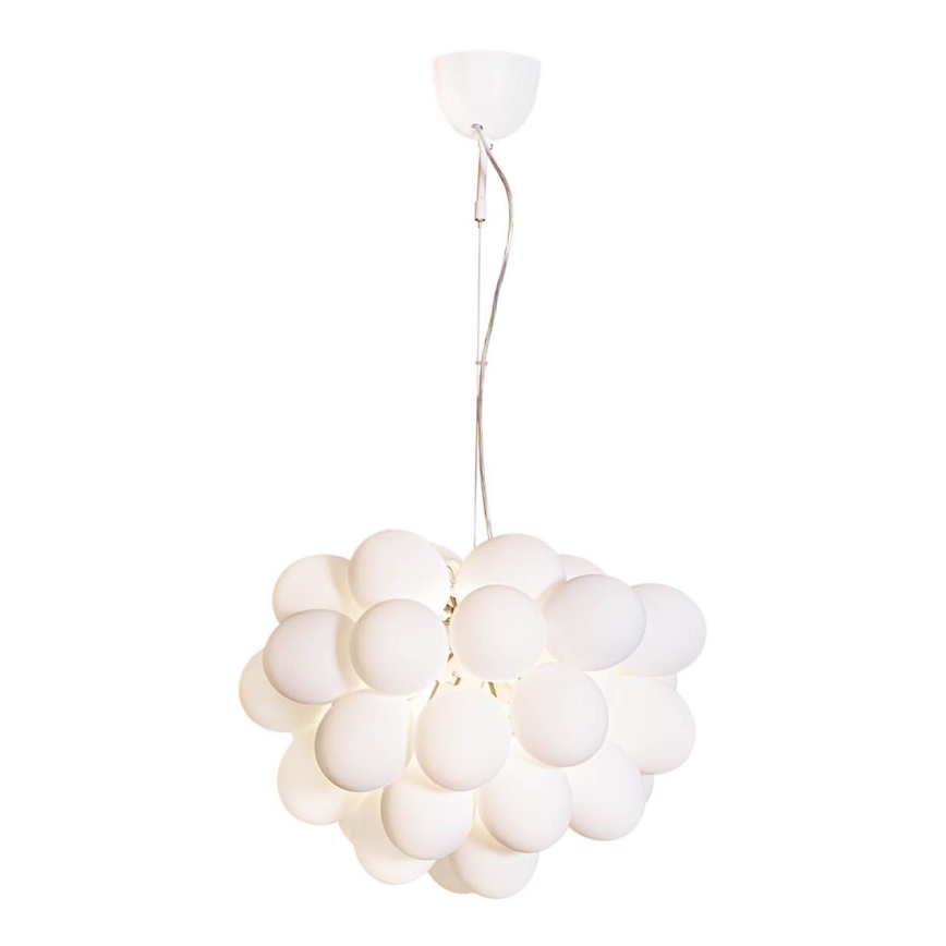 ByRydens - Luster na sajli GROSS 8xG9/4W/230V bela pr. 50 cm