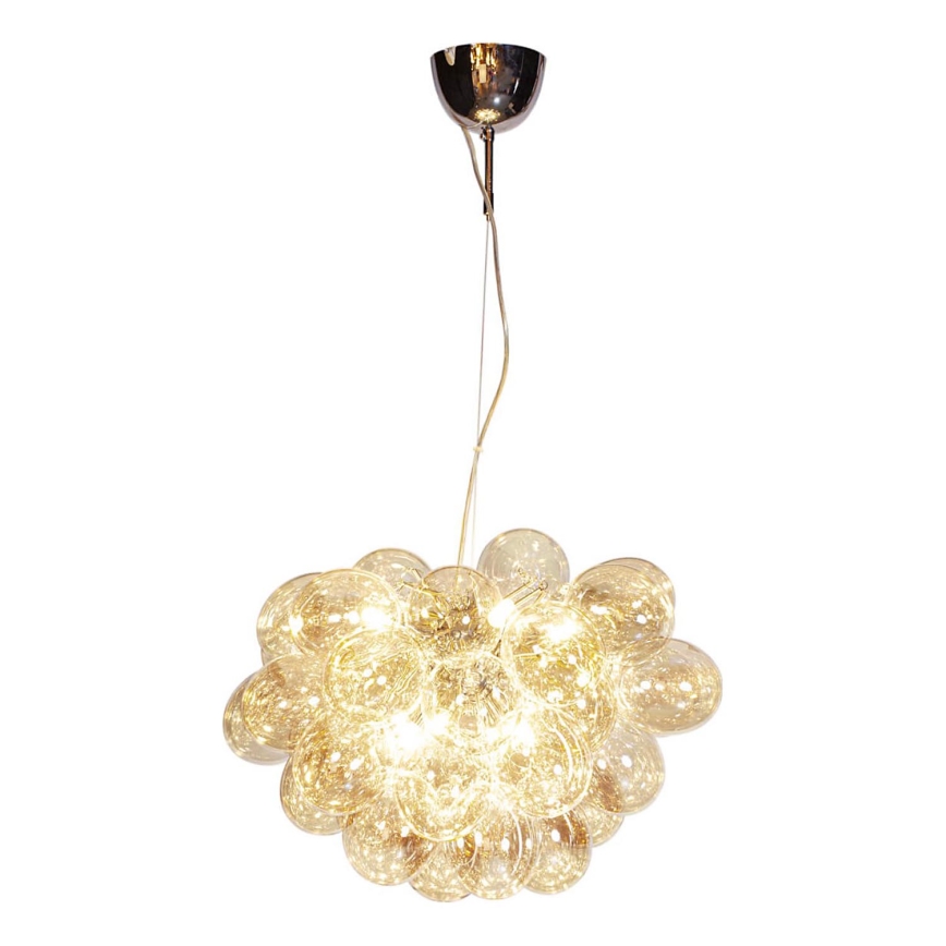 ByRydens - Luster na sajli GROSS 8xG9/4W/230V dimno/braon pr. 50 cm