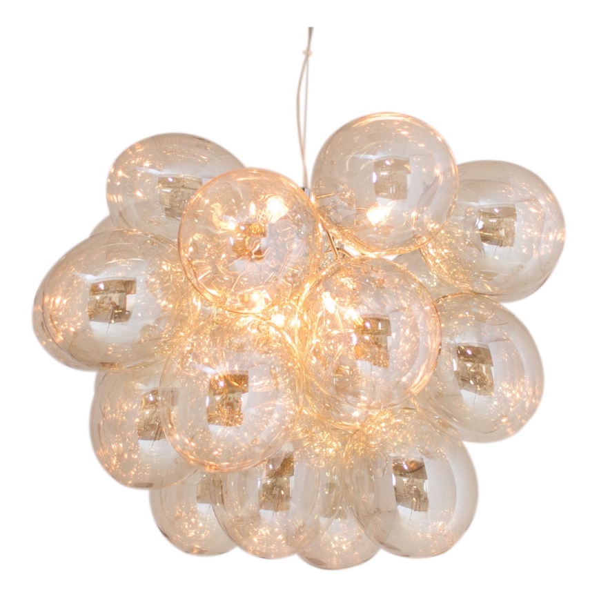 ByRydens - Luster na sajli GROSS GRANDE 8xG9/4W/230V dimno/braon pr. 62 cm