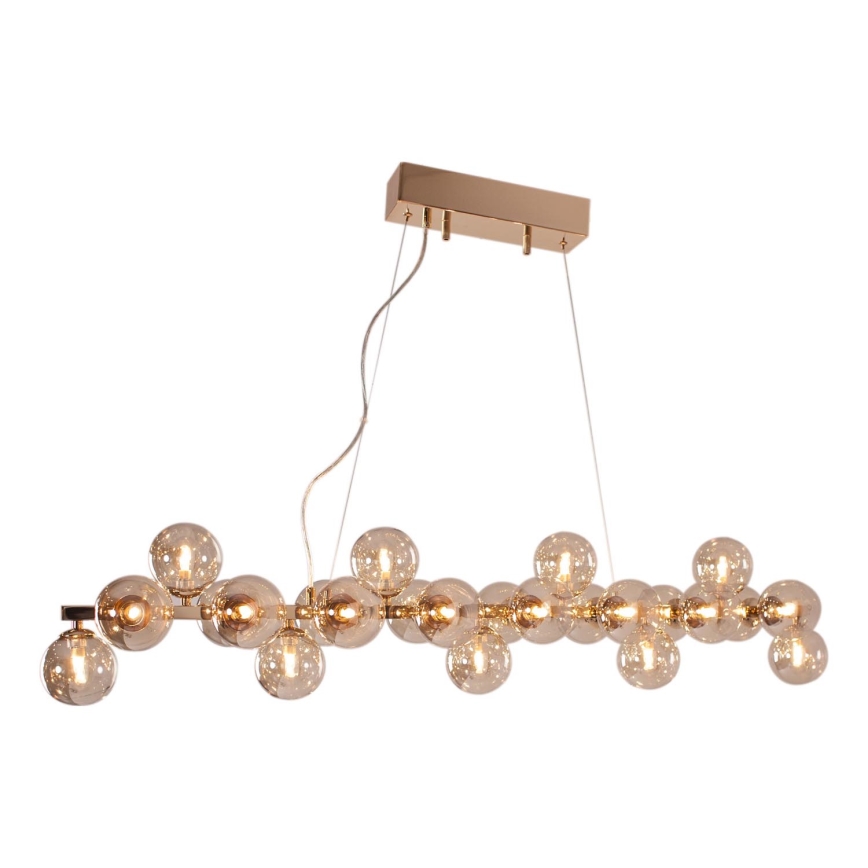 ByRydens - Luster na sajli SPLENDOR 25xG9/5W/230V dimno/braon