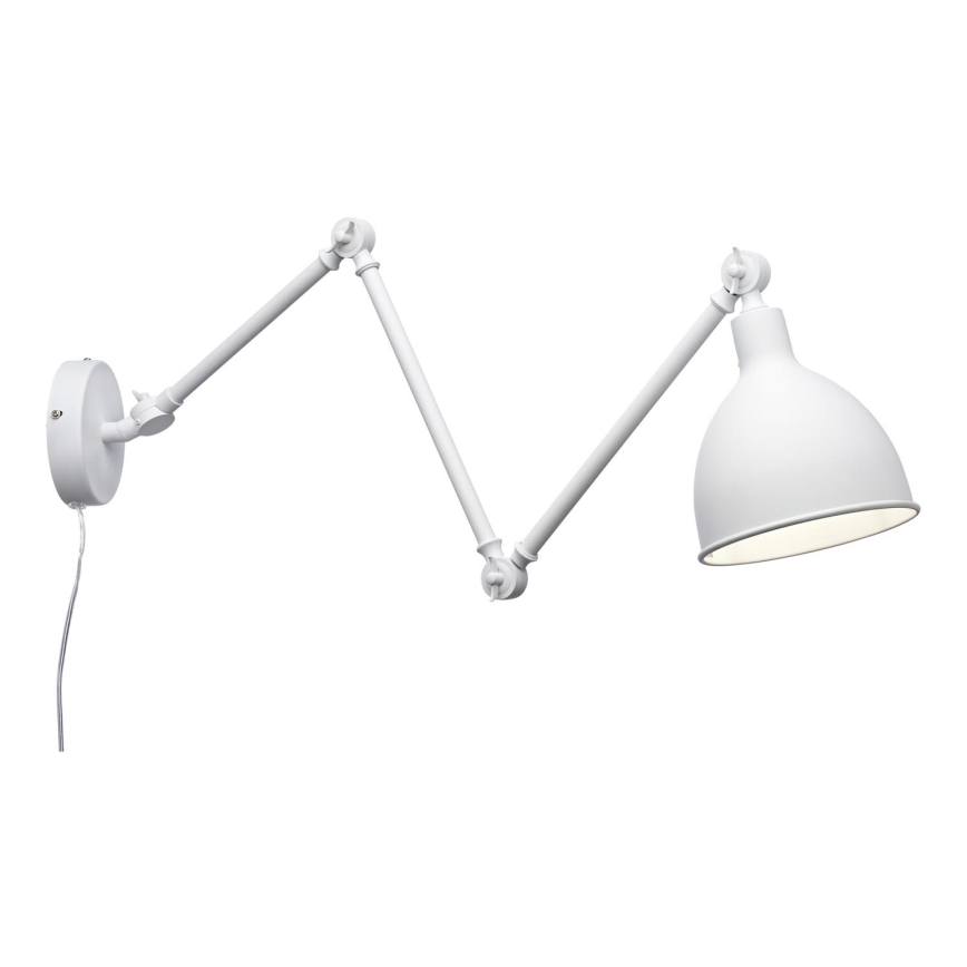 ByRydens - Prigušiva zidna lampa BAZAR 1xE27/5W/230V bela