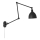 ByRydens - Prigušiva zidna lampa BAZAR 1xE27/5W/230V crno