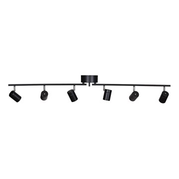 ByRydens - Reflektorska lampa CORRECT 6xGU10/7W/230V crno pr. 30 cm