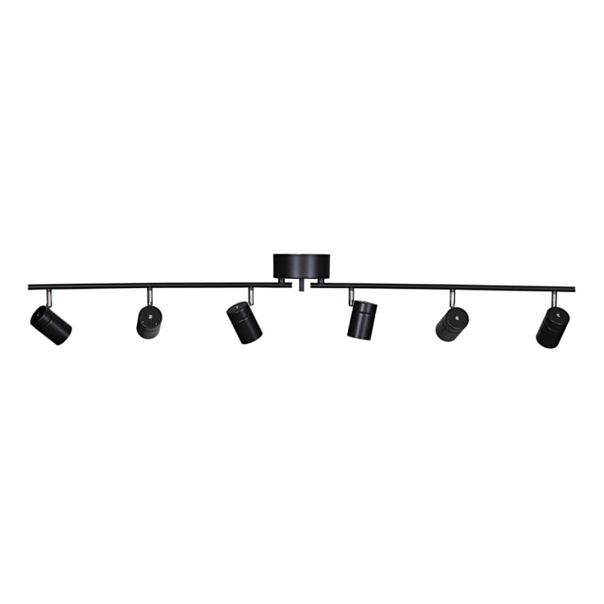 ByRydens - Reflektorska lampa CORRECT 6xGU10/7W/230V crno pr. 30 cm