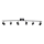 ByRydens - Reflektorska lampa CORRECT 6xGU10/7W/230V crno pr. 30 cm