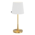 ByRydens - Stona lampa LUMI 1xE27/8W/230V bela/zlatna 48,5 cm